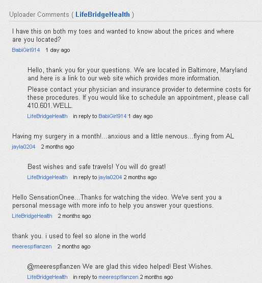 Brachymetatarsia YouTube Comment