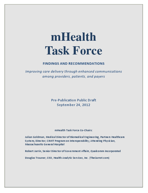 mHealth Task Force Report
