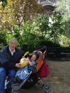 Dad and JJ in Paris