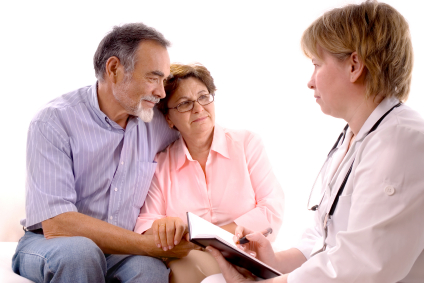 Clinician and Patient with Family Member iStock_000006453996XSmall