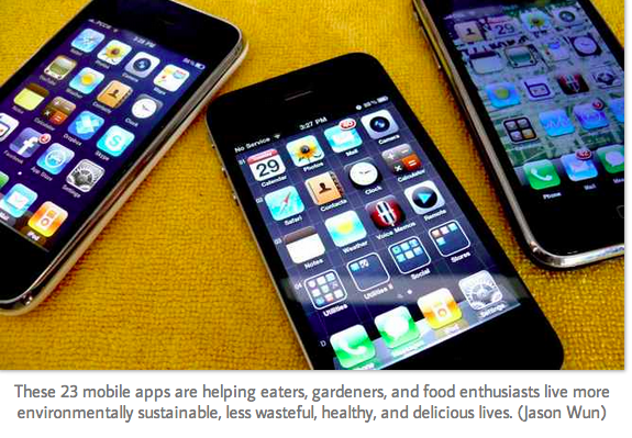 mobile apps food system