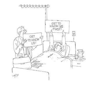 patient engagement cartoon