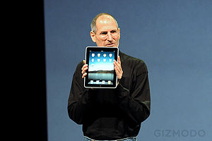 Steve Jobs while presenting the iPad in San Fr...