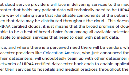 HIPAA Certified Data Centers?