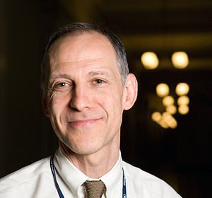 English: Zeke Emanuel outside his office in th...