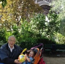 Dad and JJ in Paris