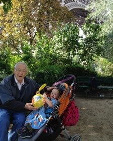 Dad and JJ in Paris