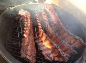 Ribs on BBQ