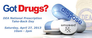  Drug Take-Back Day: April 27