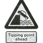 tipping point road sign image