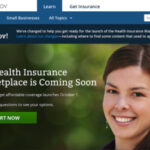 healthcare.gov homepage