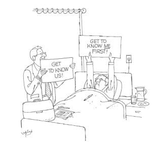 patient engagement cartoon