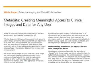 Carestream Metadata White Paper