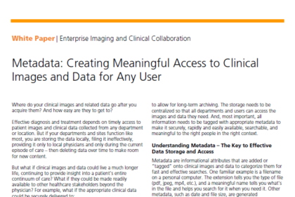 Carestream Metadata White Paper