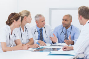 Team of doctors having a meeting