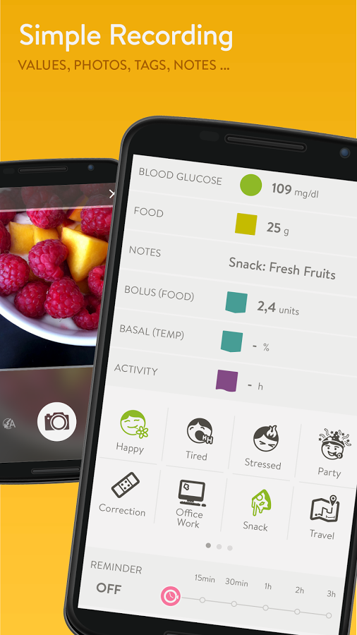 MySugr Logbook app screenshot