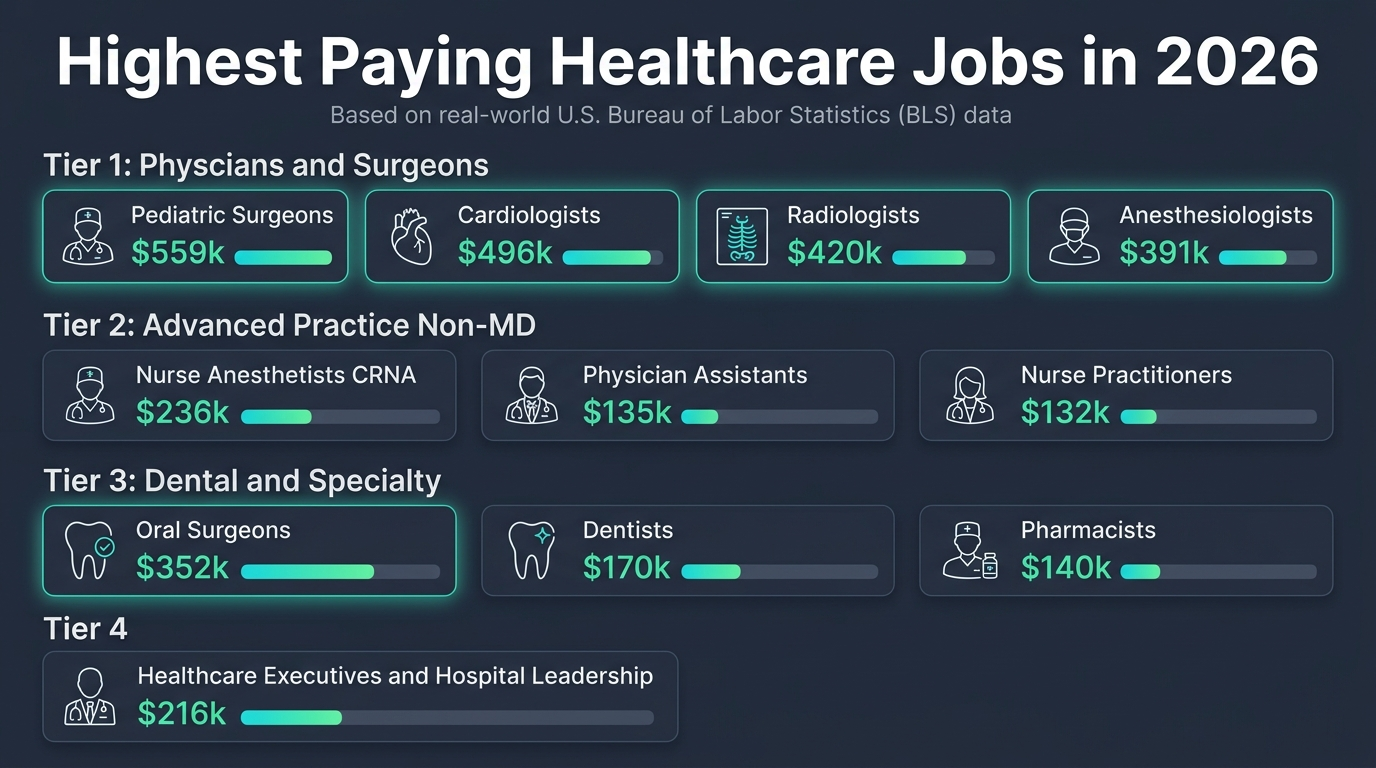 Highest Paying Healthcare Jobs in 2026 Compensation and Training Matrix