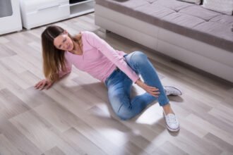 slipping on floor