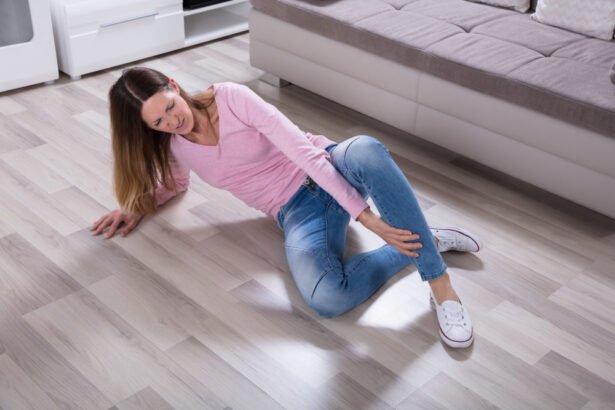 slipping on floor