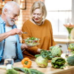 healthy old couple