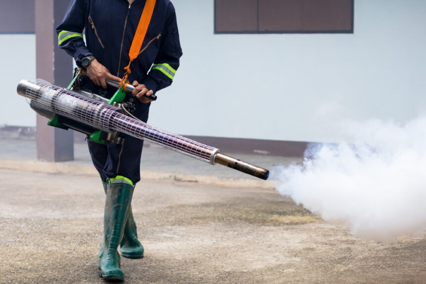 mosquito misting spray to fight malaria