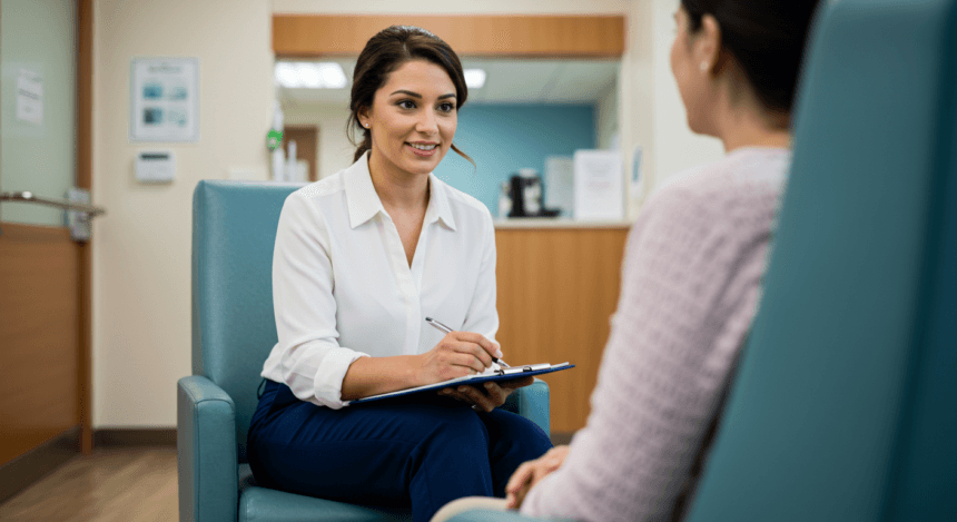 social worker in healthcare