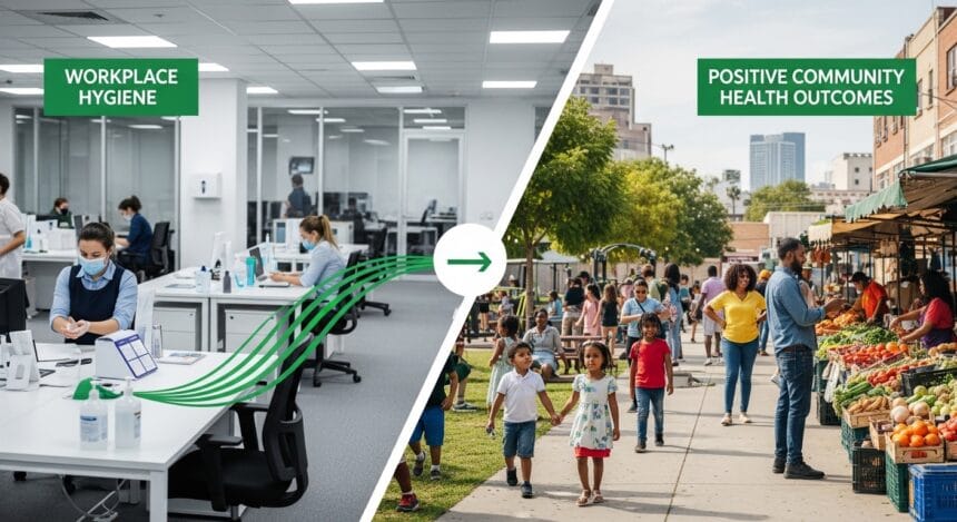 How Workplace Hygiene Impacts Community Health Outcomes 