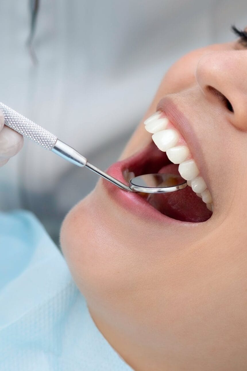 close up of dental examination in belo horizonte clinic