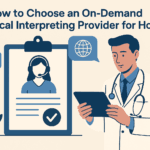 How to Choose an On-Demand Medical Interpreting Provider for Your Hospital -- AI-generated illustration