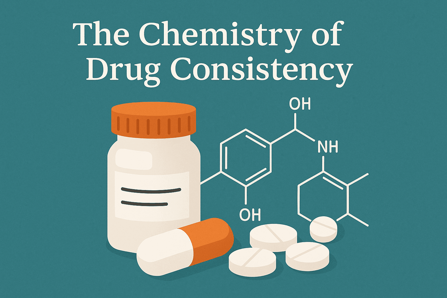 The Chemistry Of Drug Consistency -- AI-generated illustration