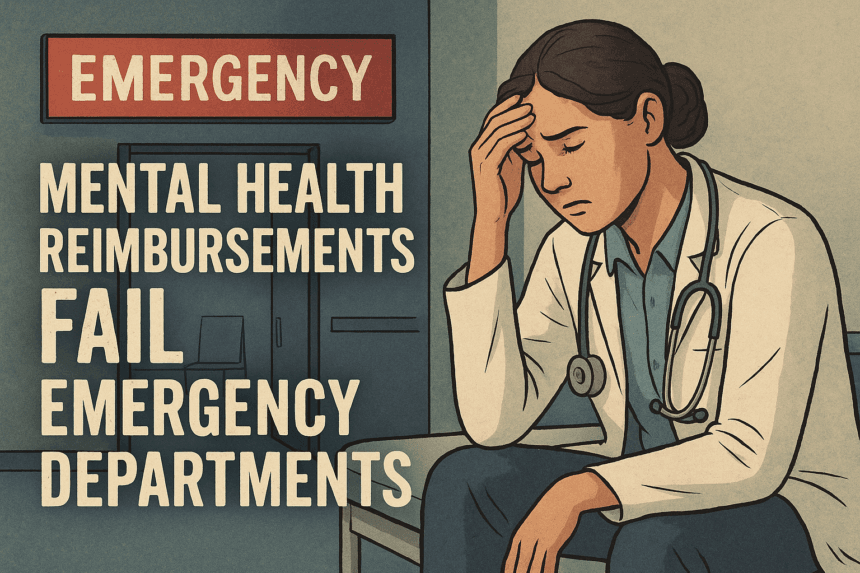 Mental Health Reimbursements Fail Emergency Departments -- AI-generated illustration