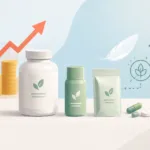 Smaller, Lighter, Smarter: How Inflation Is Changing Wellness Packaging -- AI-generated illustration