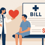 Charity Care Is Written Into Hospital Policy. It Rarely Makes It Onto the Bill. -- AI-generated illustration