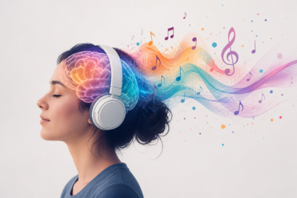 Why Music Gives The Brain A Workout -- AI-generated illustration