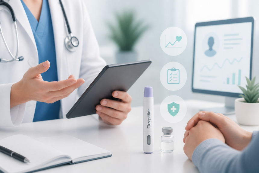Common Questions About Tirzepatide and Medical Monitoring -- AI-generated illustration