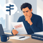 Workers Comp Claim Denied – Now What?  -- AI-generated illustration